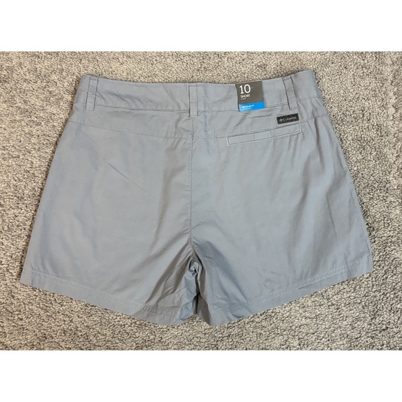 NWT Columbia‎ Women Size 10 Washed Out Gray 4" Inseam 32" Waist Flat Front $40 - Picture 6 of 11